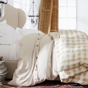 Pottery Barn Wheaton Linen/Cotton Queen size Duvet